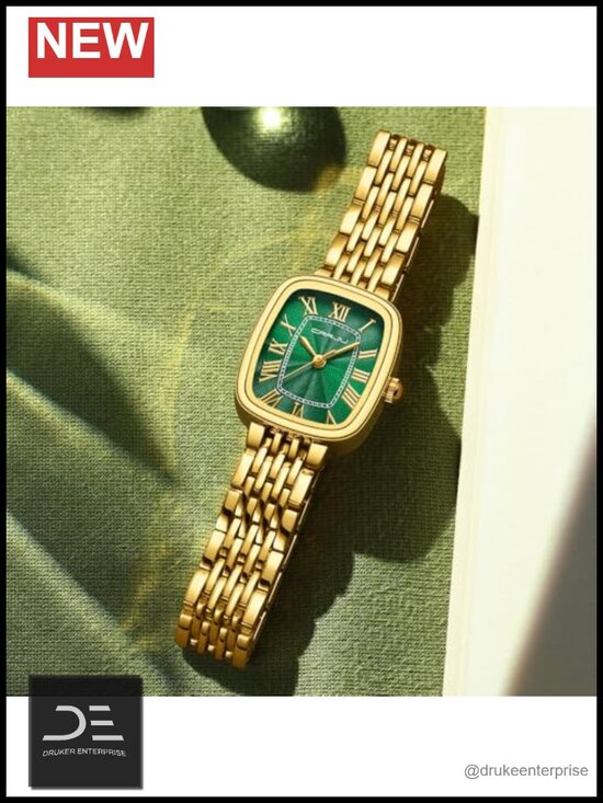 Fashion Retro Dress Analog Quartz Waterproof Wristwatch, Roman Numerals, main image 4